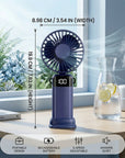 3-in-1 Smart Portable Fan – Quiet, Foldable & LED Display