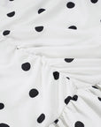 Elegant One-Shoulder Polka Dot Bodycon Mini Dress for Women ✨