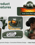 Wireless Neck And Back Massager with Heat 4D