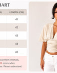 Elegant Deep V-Neck Summer Blouse - Apricot"