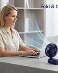 3-in-1 Smart Portable Fan – Quiet, Foldable & LED Display