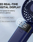 3-in-1 Smart Portable Fan – Quiet, Foldable & LED Display