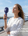 3-in-1 Smart Portable Fan – Quiet, Foldable & LED Display