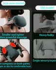 Wireless Neck And Back Massager with Heat 4D