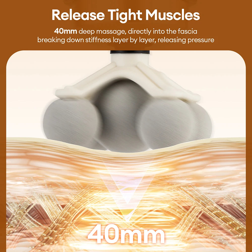 11-IN-1 Electric Massage Gun 99 Level Powerful Fascia Gun